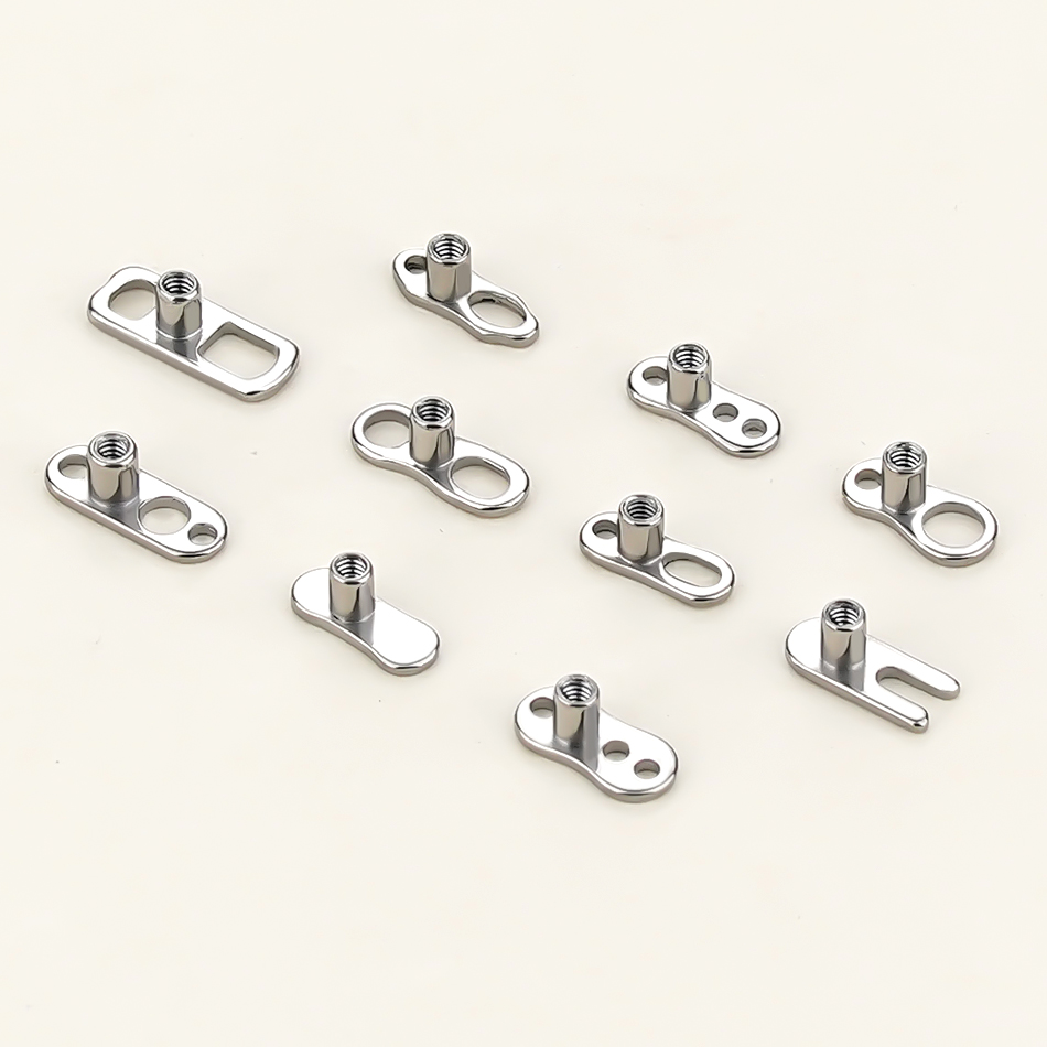 Body Jewelry Dermal - 5Pcs/10Pcs /50Pcs Titanium Dermal Anchor Base