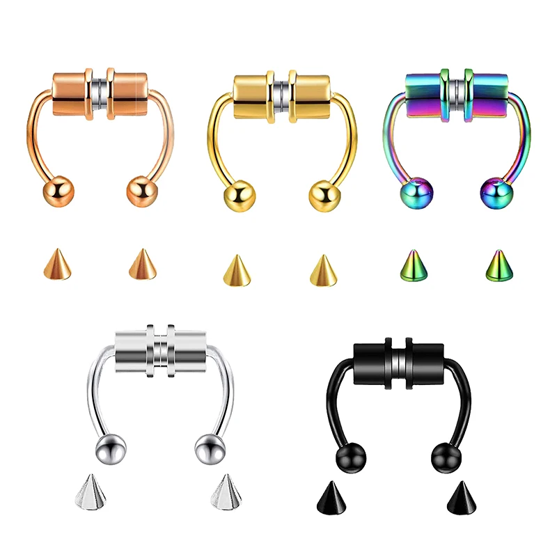 Body Jewelry Piercing - Fake Piercing Nose Ring Hoop Septum