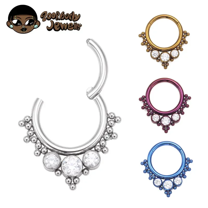 ASTM F136 Titanium Clicker Hig - Body Jewelry Quality ulasan dan harga