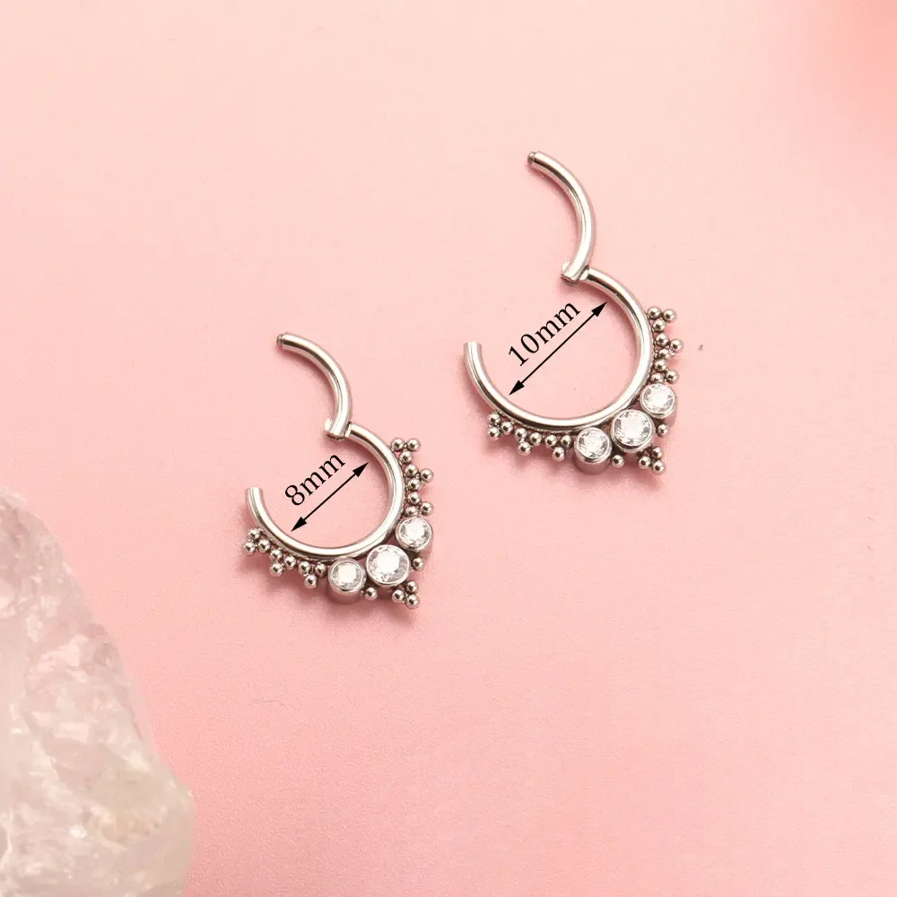ASTM F136 Titanium Clicker Hig - Body Jewelry Quality ulasan dan harga