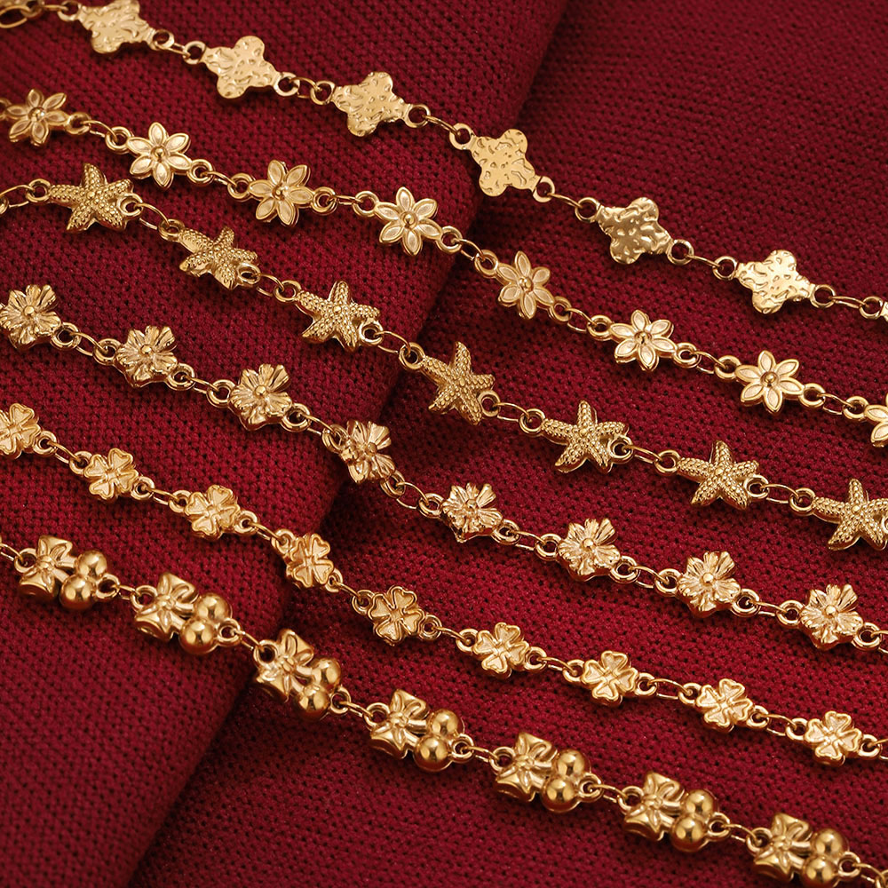 1Meter Stainless Steel Flower  - Body Jewelry Chain ulasan dan harga