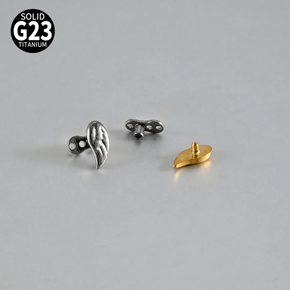 14-1PCS G23 Pure Titanium Butt - Body Jewelry Dermal ulasan dan harga