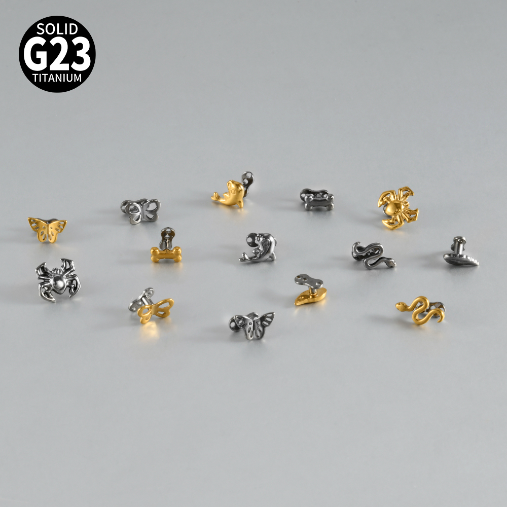 14-1PCS G23 Pure Titanium Butt - Body Jewelry Dermal ulasan dan harga