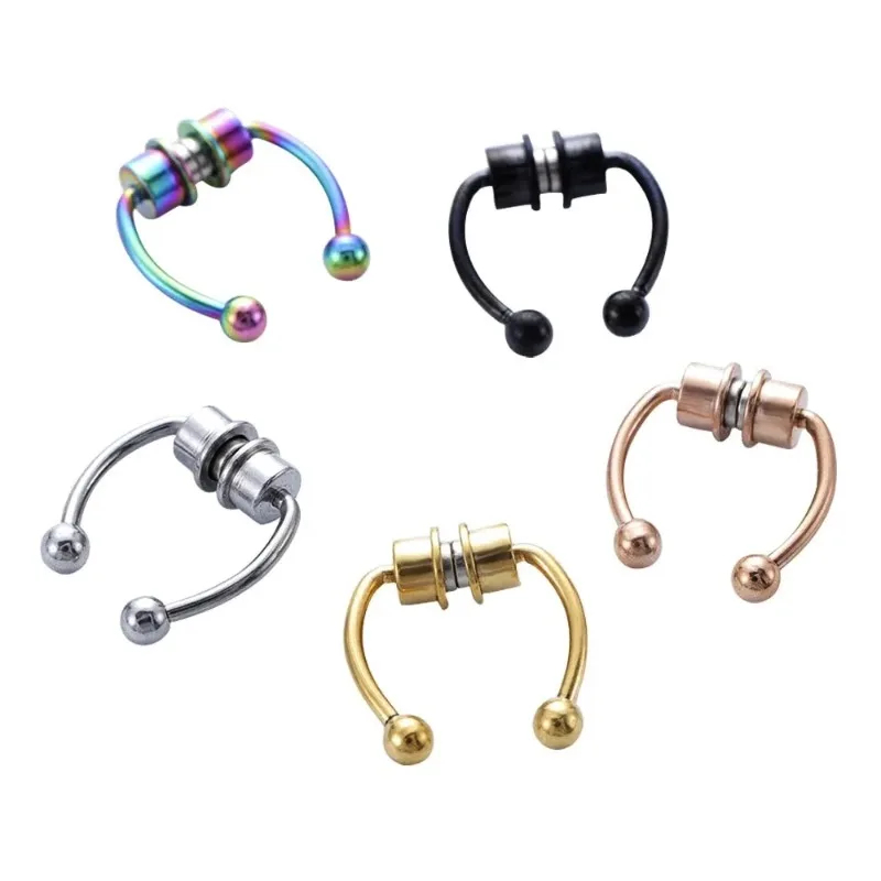 1/2/3Pcs Fake Magnetic Nose Ri - Body Jewelry Piercing ulasan dan harga