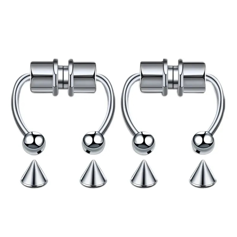 1/2/3Pcs Fake Magnetic Nose Ri - Body Jewelry Piercing ulasan dan harga