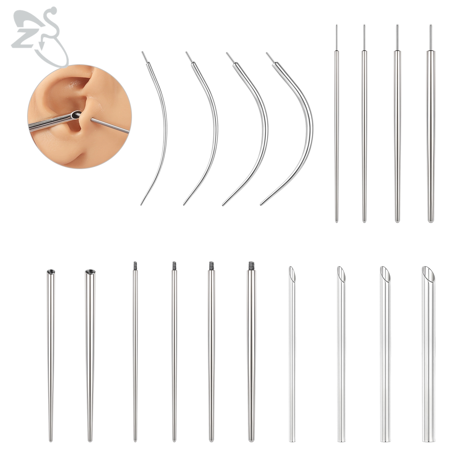 ZS 1 PC 14/16/18/20G Stainless - Zs Body Jewelry ulasan dan harga