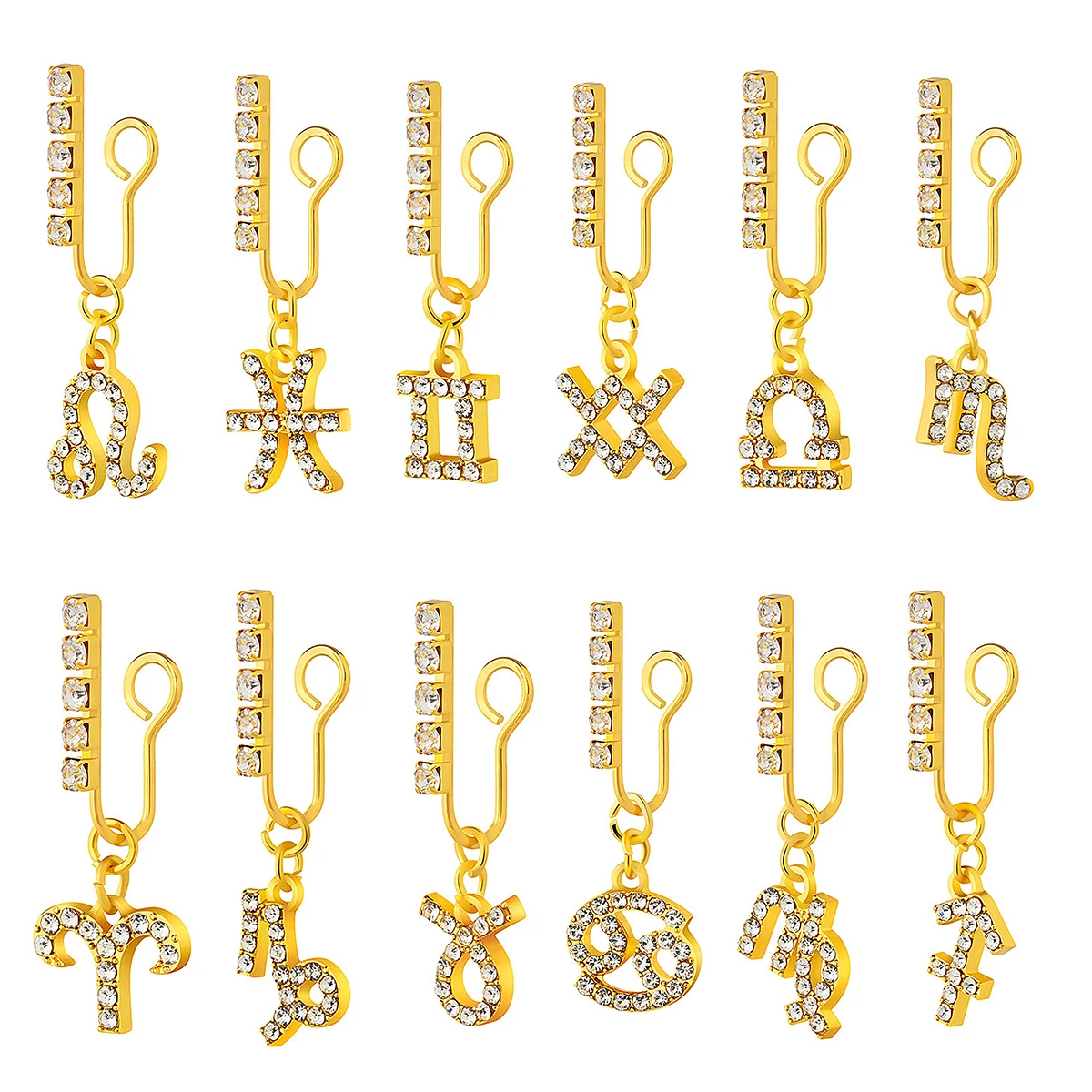 2 Pack Ear Clips Metal Zircon  - Body Jewelry Ear ulasan dan harga