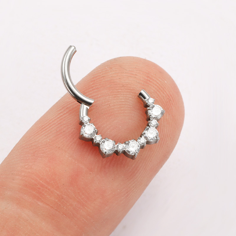 ASTM F136 TItanium Daith Click - Belly Bar Titanium ulasan dan harga