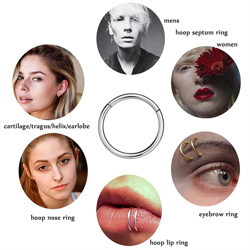 16G 316L Surgical Steel Hinged - Body Jewelry Piercing ulasan dan harga