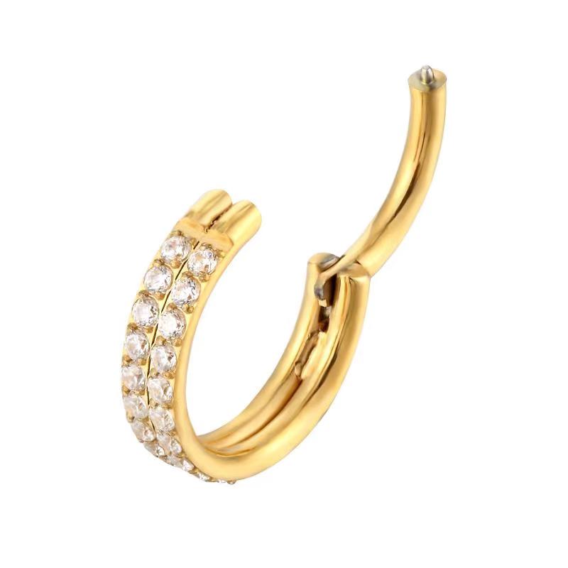 G23 Titanium Piercing Double r - Body Jewelry Quality ulasan dan harga