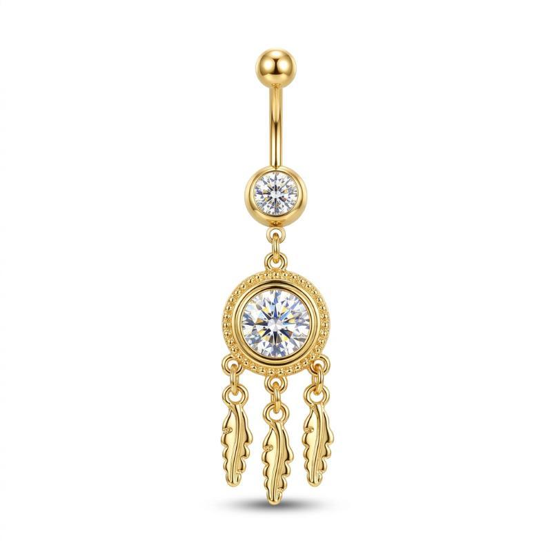 Crystal Pendant Belly Button R - Body Jewelry Women ulasan dan harga
