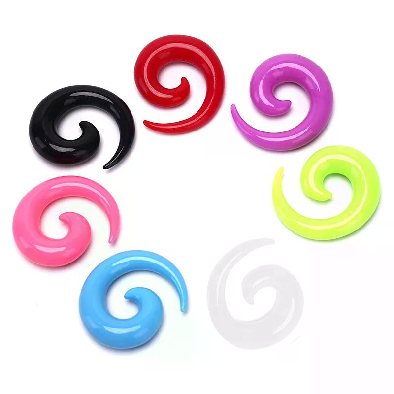 16PCS /set Spiral Taper Flesh  - Body Jewelry Quality ulasan dan harga