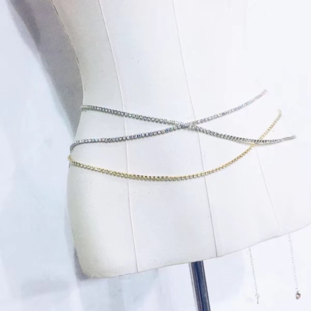 Sexy Fashion Shiny Water Drill - Body Jewelry Women ulasan dan harga