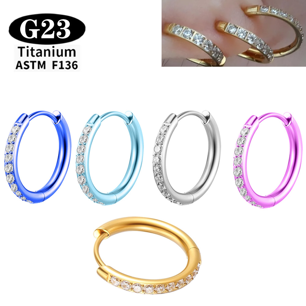 ASTM F136 G23 Titanium arring  - Body Jewelry Quality ulasan dan harga