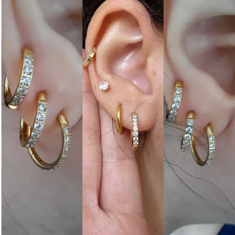 ASTM F136 G23 Titanium arring  - Body Jewelry Quality ulasan dan harga