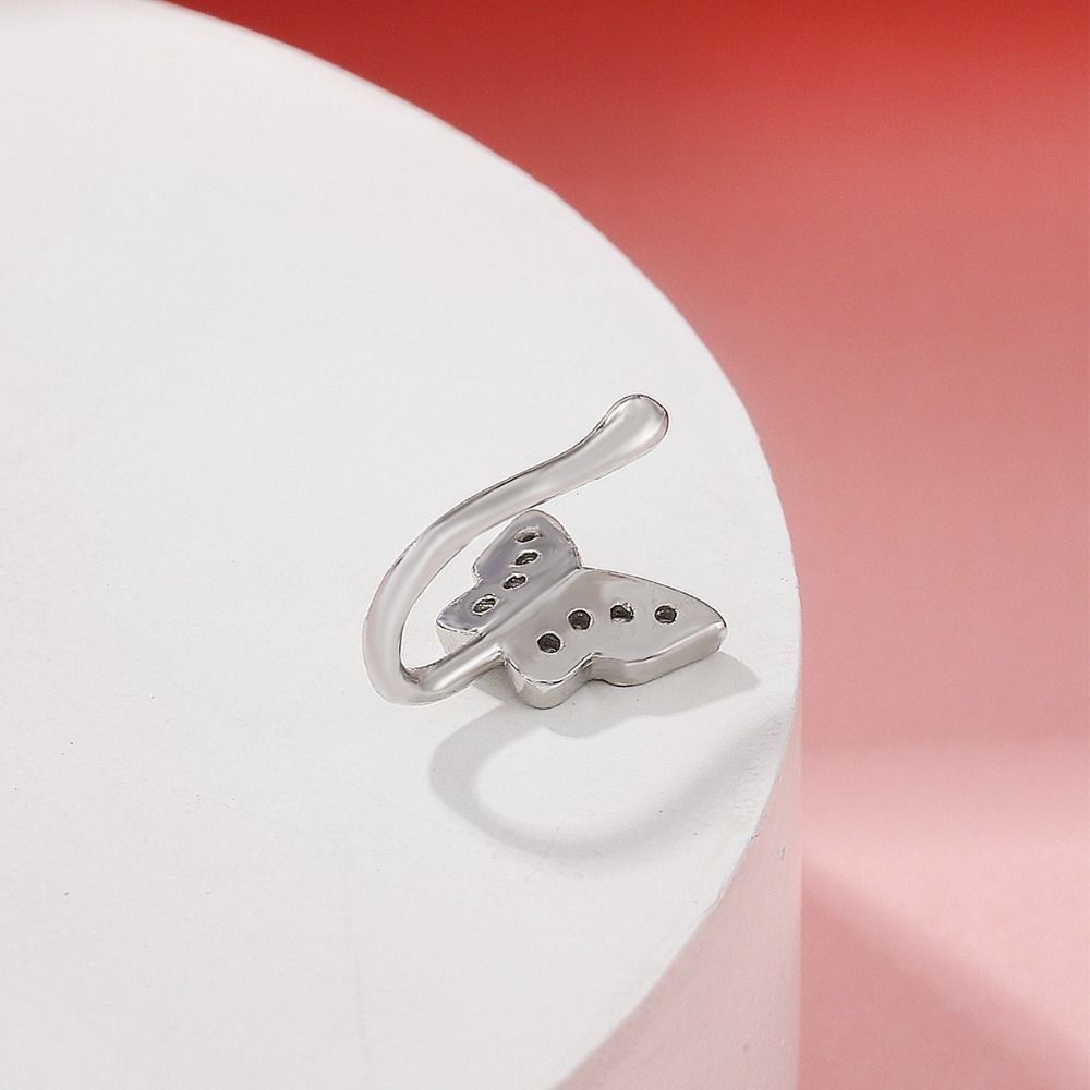 Rhinestone Butterfly Nose Ring - Body Jewelry Ear ulasan dan harga