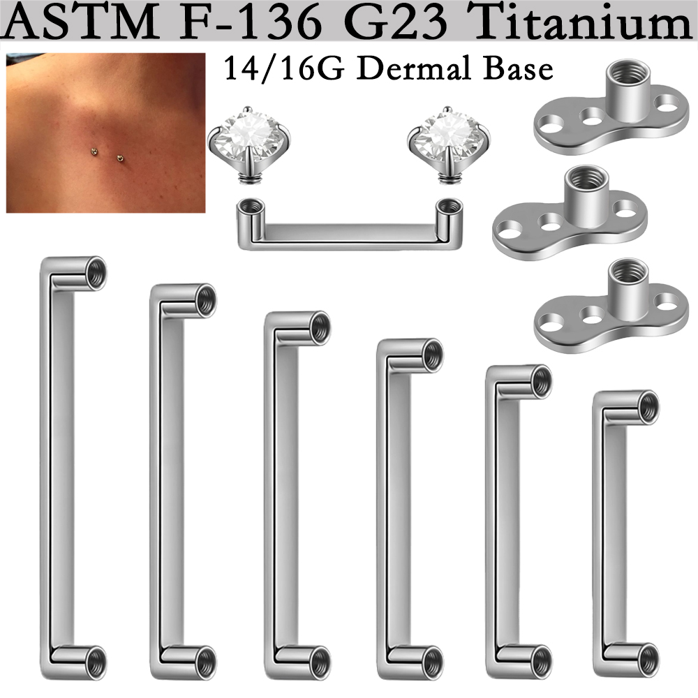 5/1PCS G23 Titanium Surface Pi - Body Jewelry Dermal ulasan dan harga