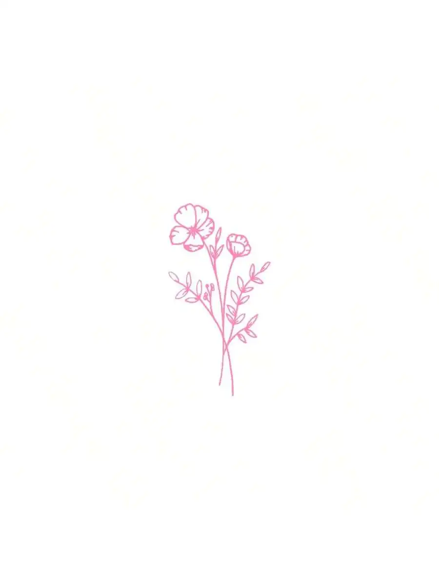 1pc Wild Flower Car Sticker, S - Body Jewelry Back ulasan dan harga