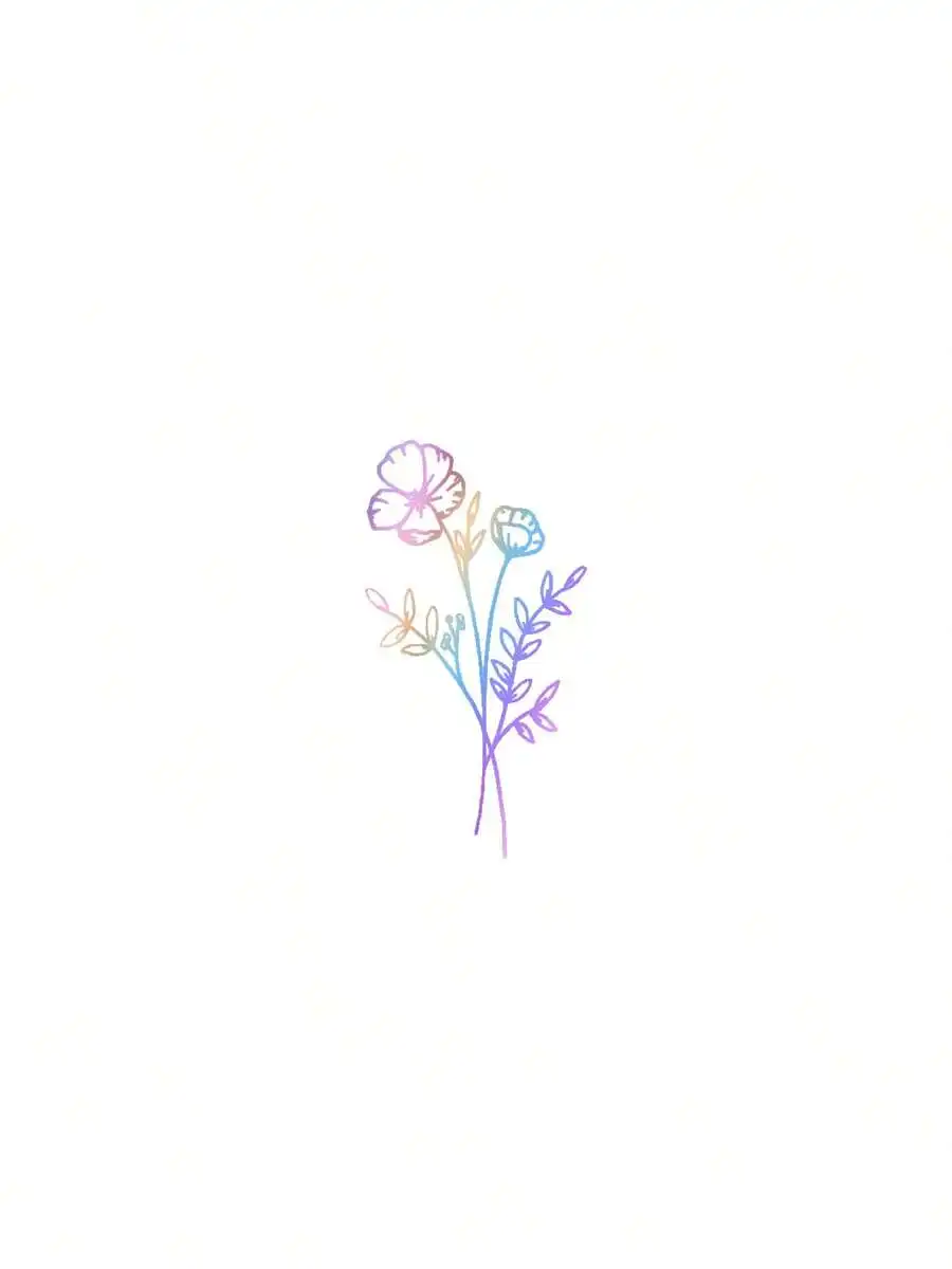 1pc Wild Flower Car Sticker, S - Body Jewelry Back ulasan dan harga