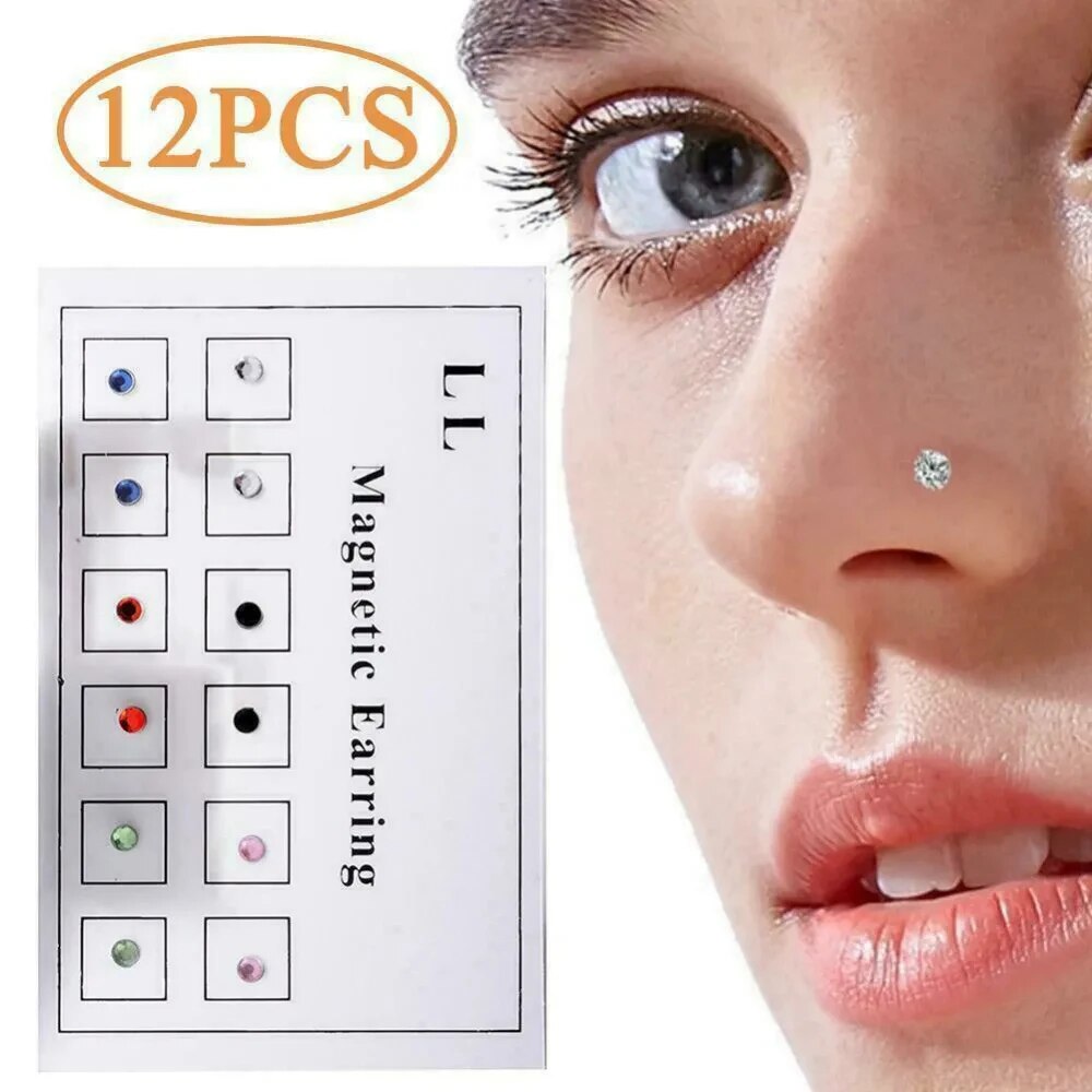 12PCS/Card Fake Cheater Non Pi - Body Jewelry Ear ulasan dan harga