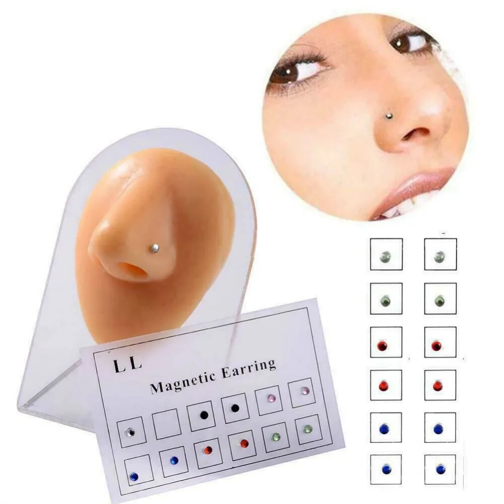 12PCS/Card Fake Cheater Non Pi - Body Jewelry Ear ulasan dan harga