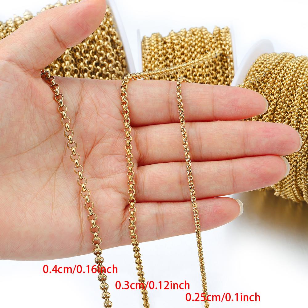 1 Meter 2-4mm Stainless Steel  - Body Jewelry Chain ulasan dan harga