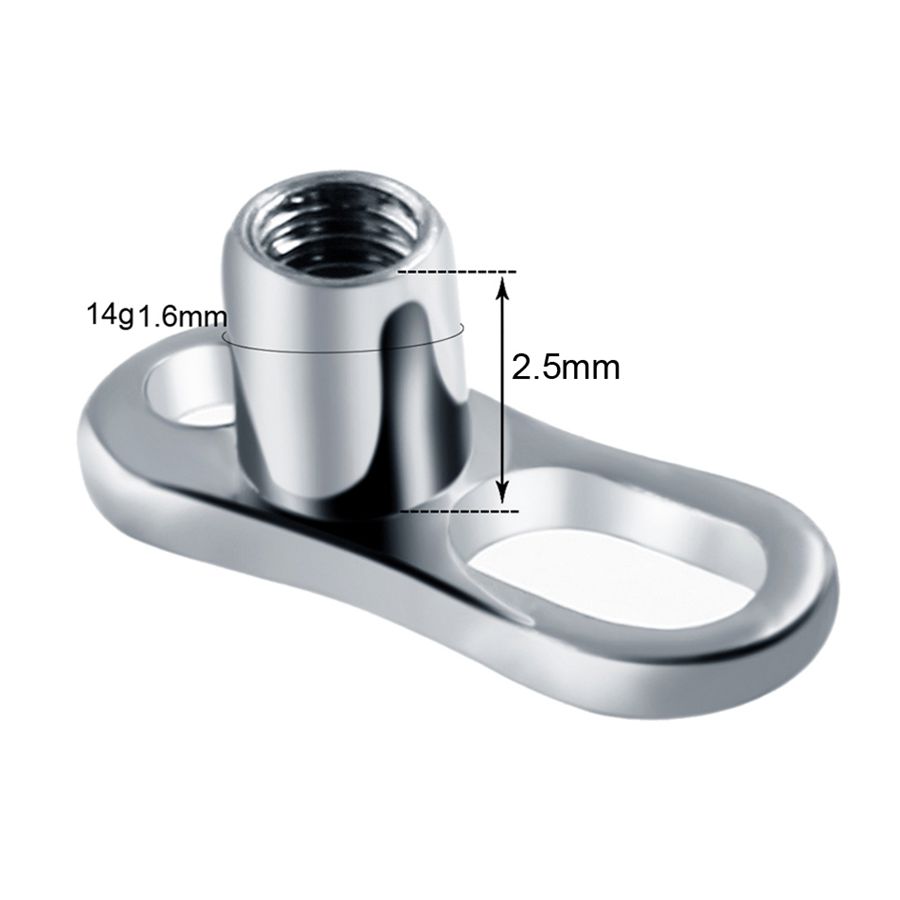 10pcs/lot G23 Titanium Micro D - Body Jewelry Dermal ulasan dan harga