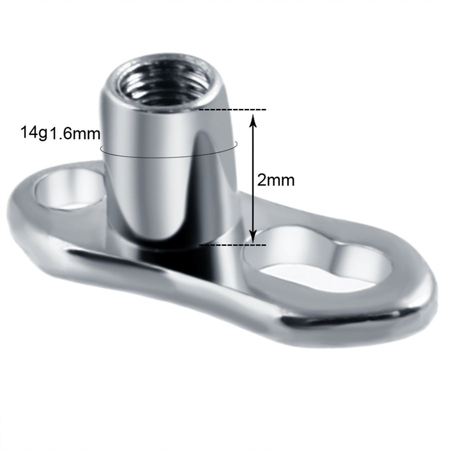 10pcs/lot G23 Titanium Micro D - Body Jewelry Dermal ulasan dan harga