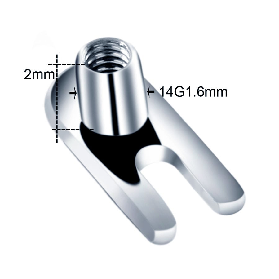 10pcs/lot G23 Titanium Micro D - Body Jewelry Dermal ulasan dan harga
