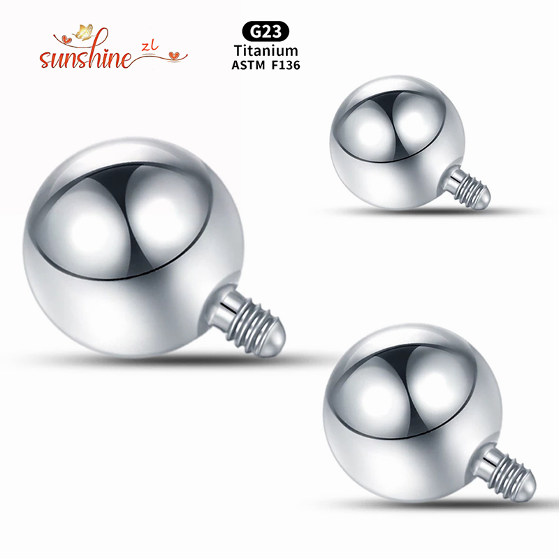 1PCS Internally Threaded Ball  - Body Jewelry Dermal ulasan dan harga