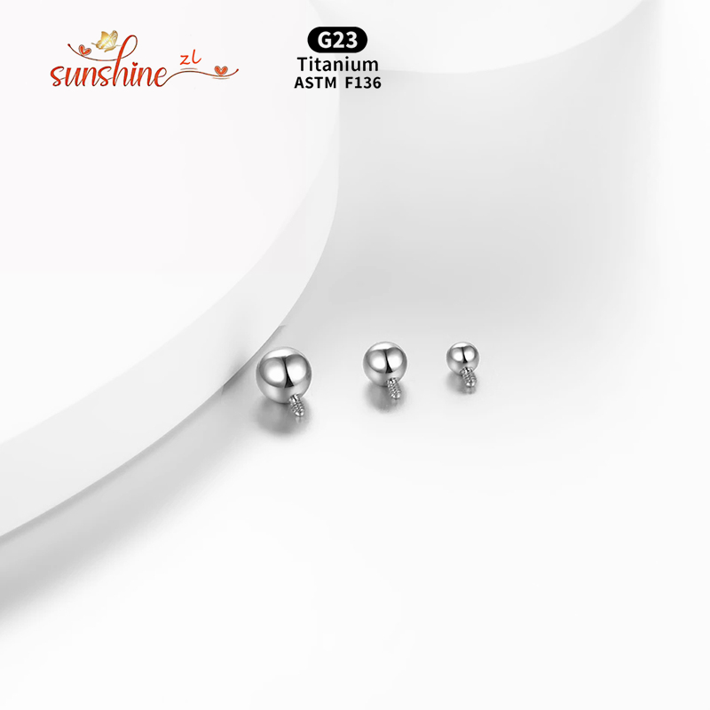 1PCS Internally Threaded Ball  - Body Jewelry Dermal ulasan dan harga