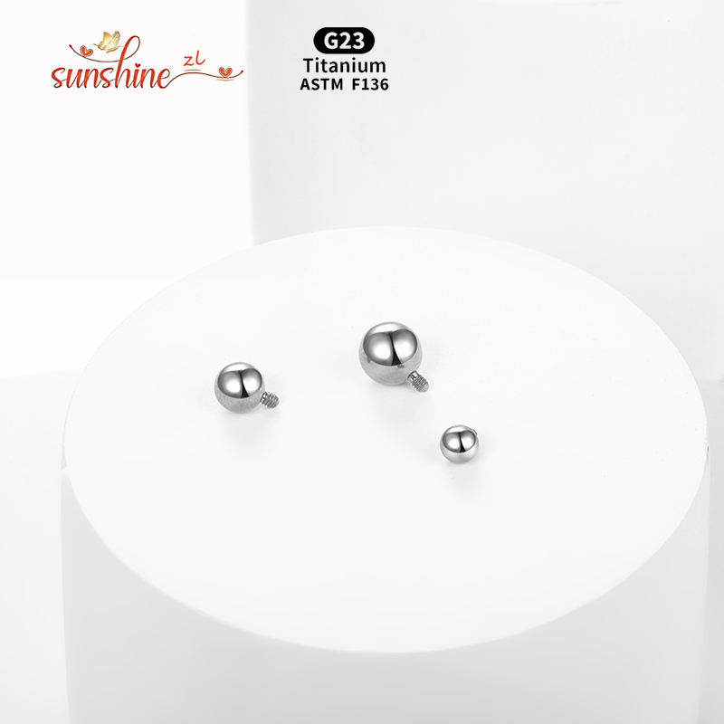 1PCS Internally Threaded Ball  - Body Jewelry Dermal ulasan dan harga