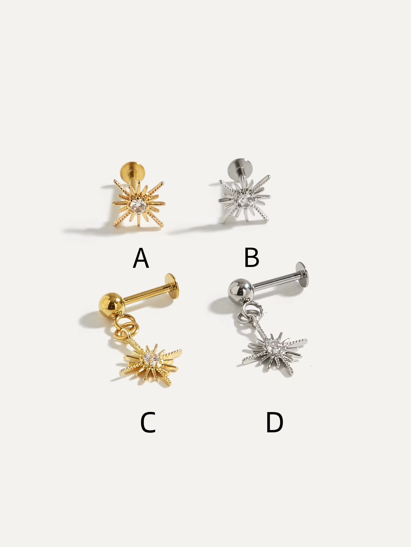 Sparkle Studs Stainless Steel  - Body Jewelry Women ulasan dan harga