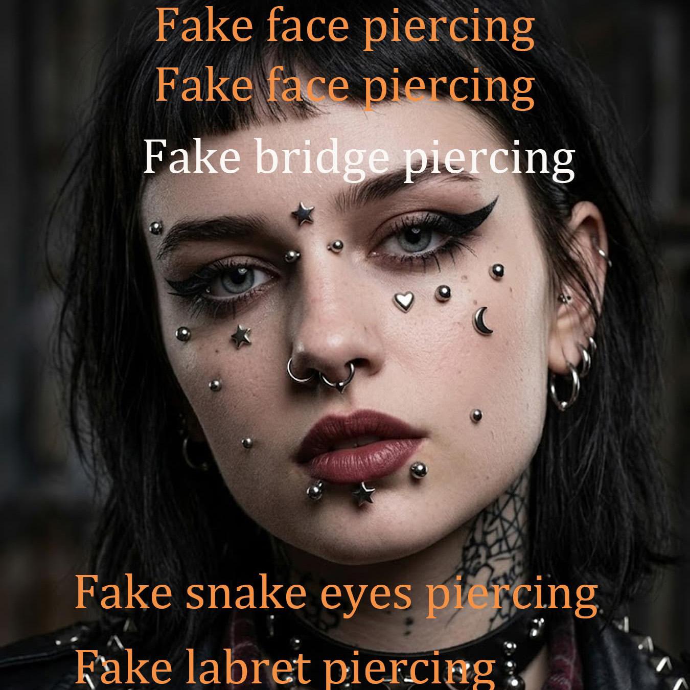 Fake Piercings Balls Stick on  - Body Jewelry Piercing ulasan dan harga