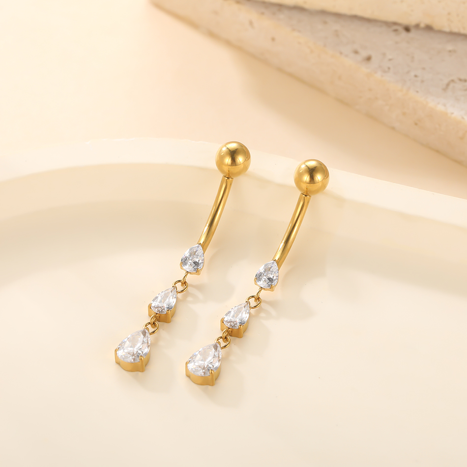 1/5Pcs ASTM F136 Titanium 14G  - Belly Bar Titanium ulasan dan harga