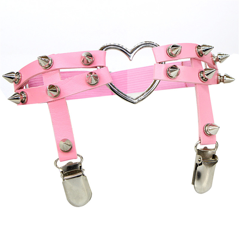 1Pcs Women Punk Goth Heart PU  - Body Jewelry Women ulasan dan harga