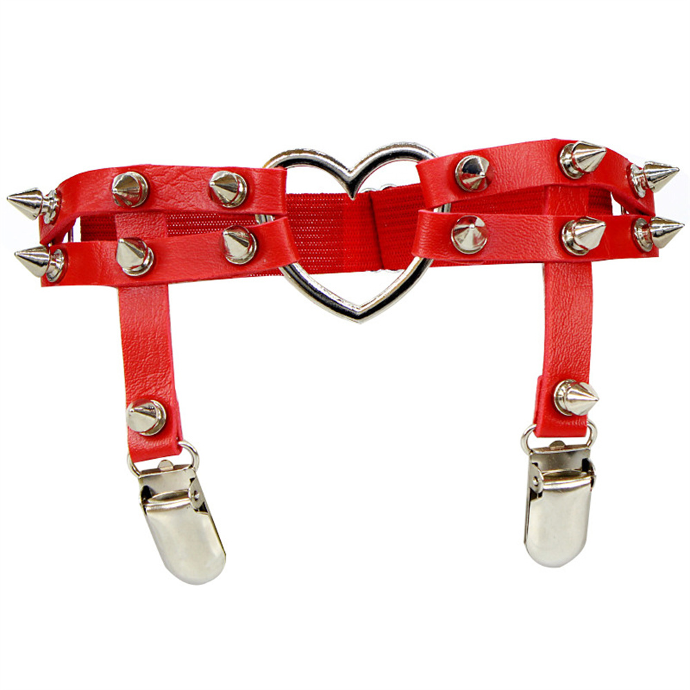 1Pcs Women Punk Goth Heart PU  - Body Jewelry Women ulasan dan harga