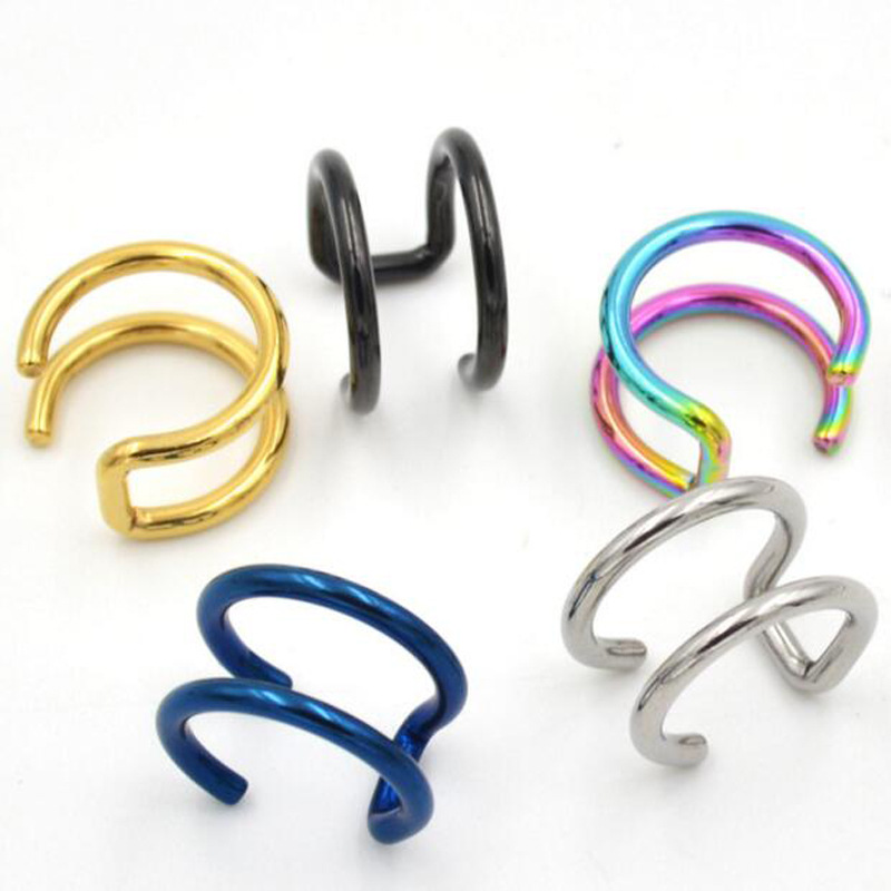 2Pcs 316L Stainless Steel Clip - Body Jewelry Ear ulasan dan harga