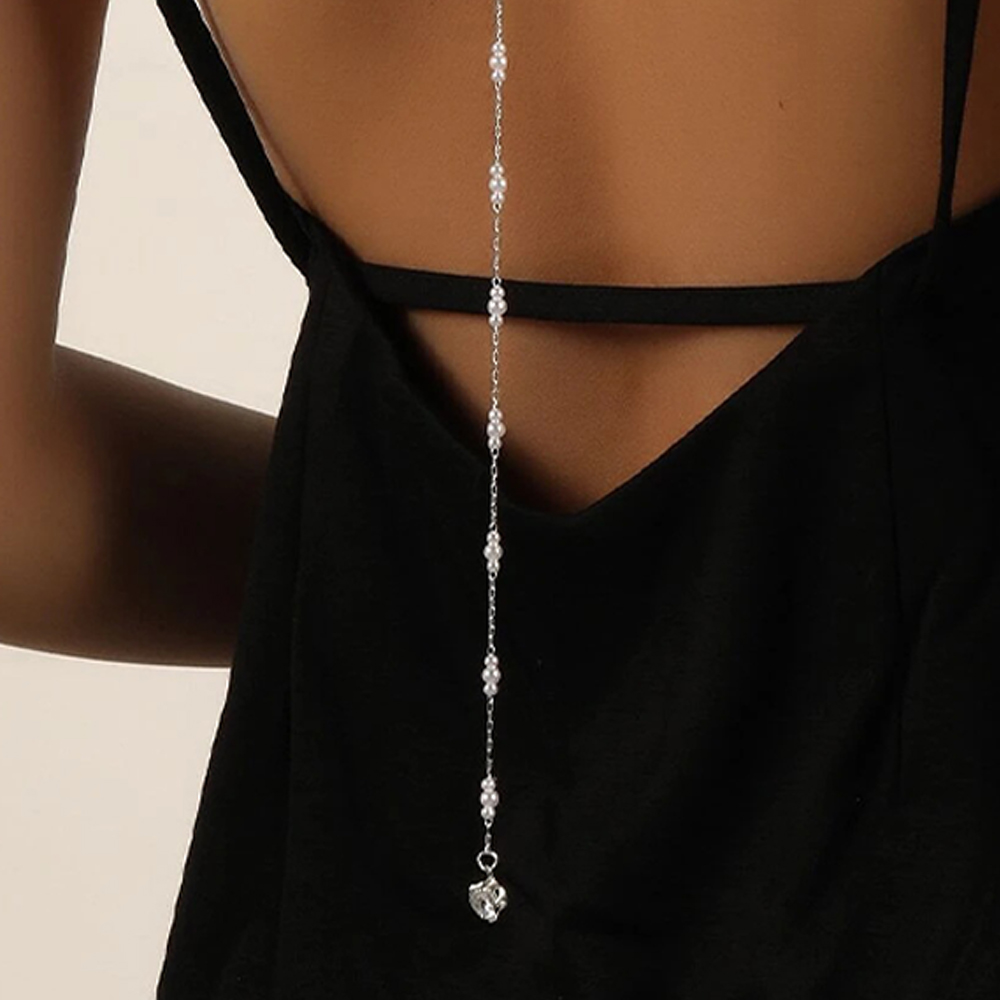 Luxury Bridal Round Rhinestone - Body Jewelry Back ulasan dan harga