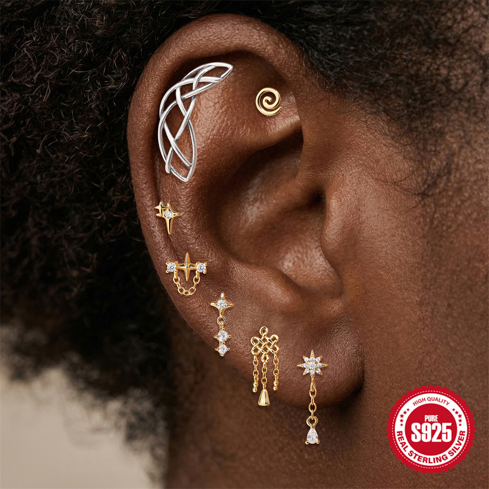 CANNER 925 Sterling Silver Got - Body Jewelry Flat Back ulasan dan harga