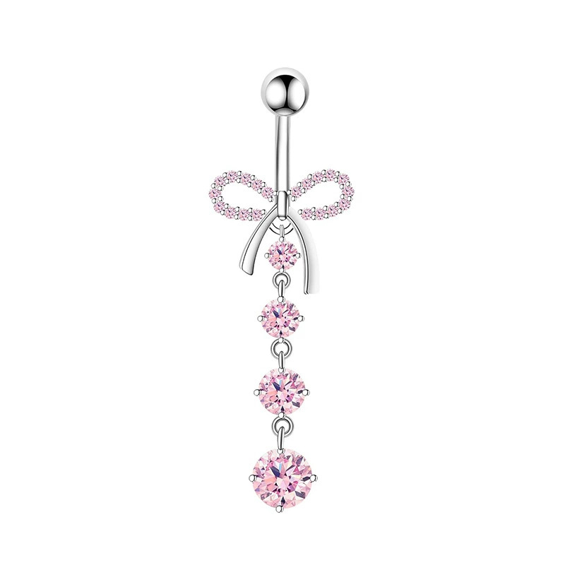 1PCS Pink Crown Belly Button R - Body Jewelry Piercing ulasan dan harga