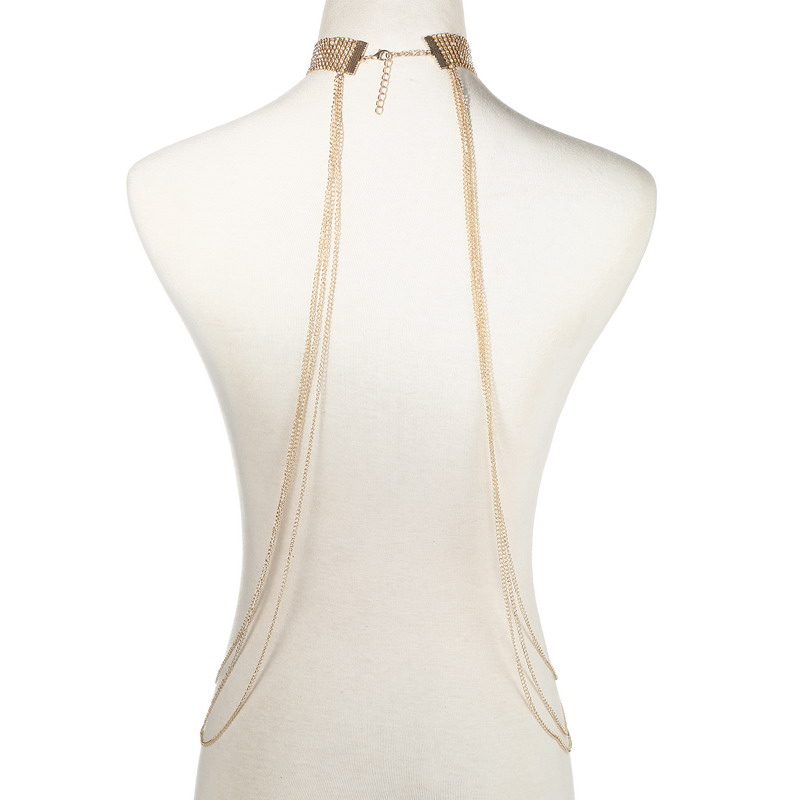 Gold Color Body Chain Women  R - Body Jewelry Chain ulasan dan harga