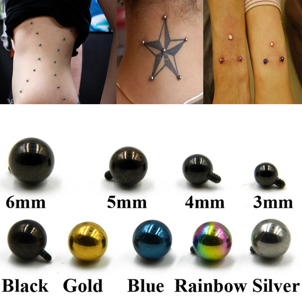 1pcs Surgical Steel Micro Derm - Body Jewelry Dermal ulasan dan harga