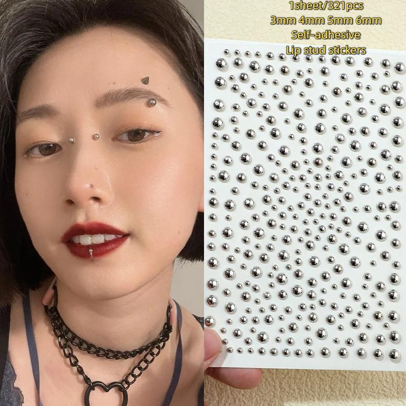 321pcs Non Piercing Lip Studs  - Body Jewelry Piercing ulasan dan harga