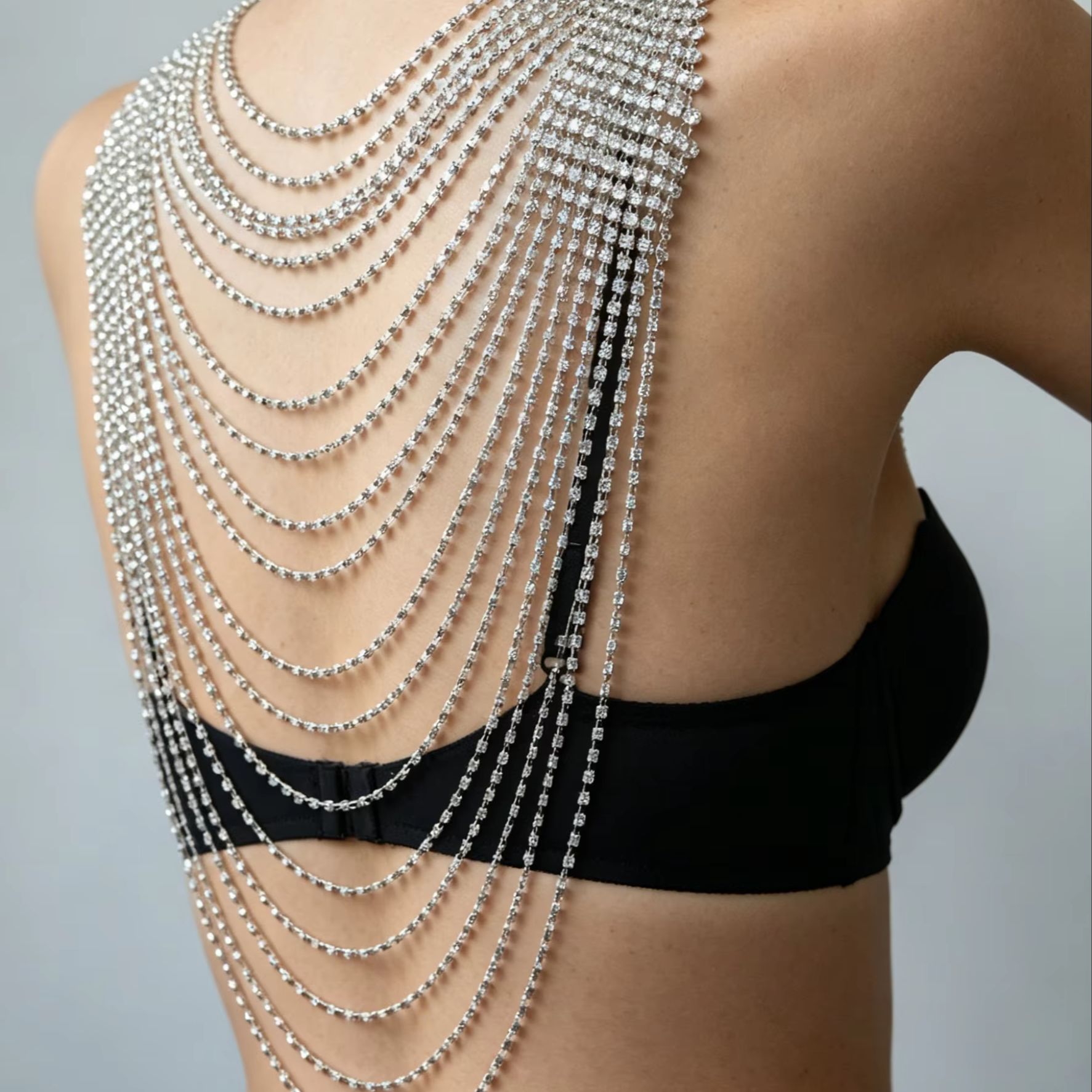 Stylish Multi-Layer Body Chain - Body Jewelry Back ulasan dan harga