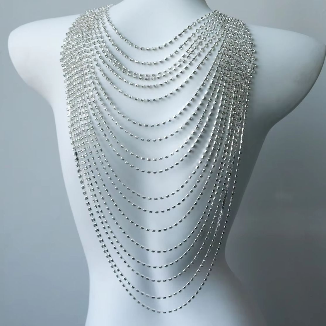 Stylish Multi-Layer Body Chain - Body Jewelry Back ulasan dan harga