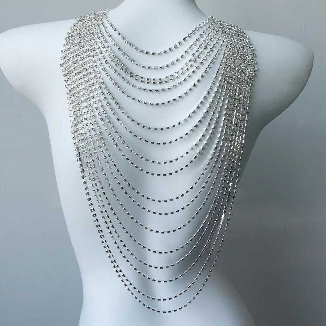 Stylish Multi-Layer Body Chain - Body Jewelry Back ulasan dan harga