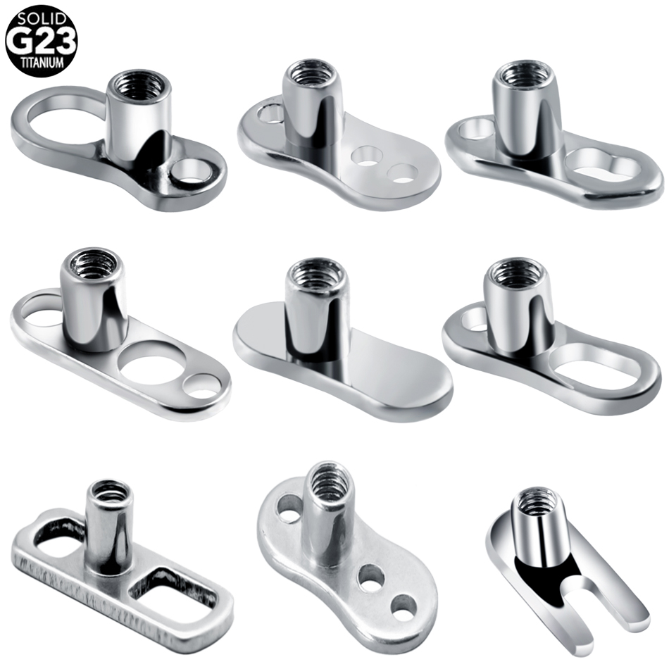 1PC G23 Titanium Piercings Mic - Body Jewelry Dermal ulasan dan harga