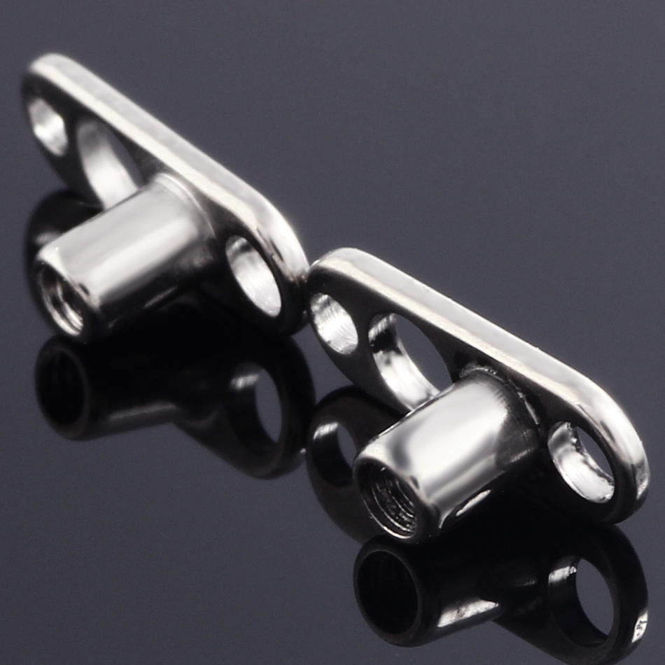 1PC G23 Titanium Piercings Mic - Body Jewelry Dermal ulasan dan harga