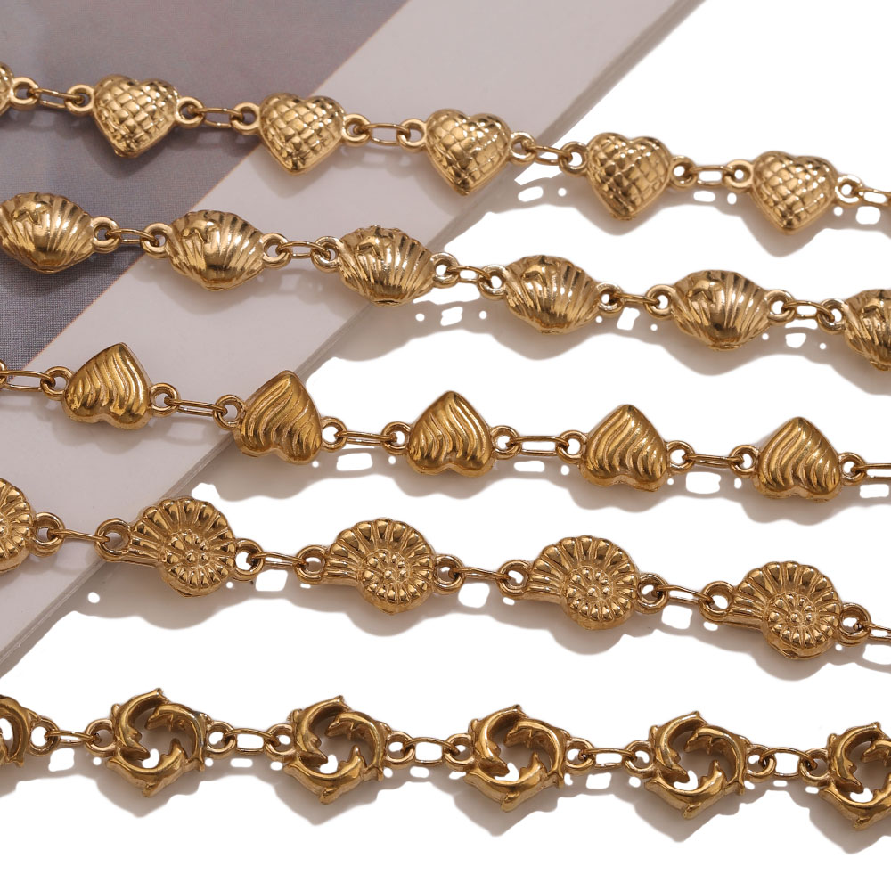 1M PVD Gold Stainless Steel He - Body Jewelry Chain ulasan dan harga